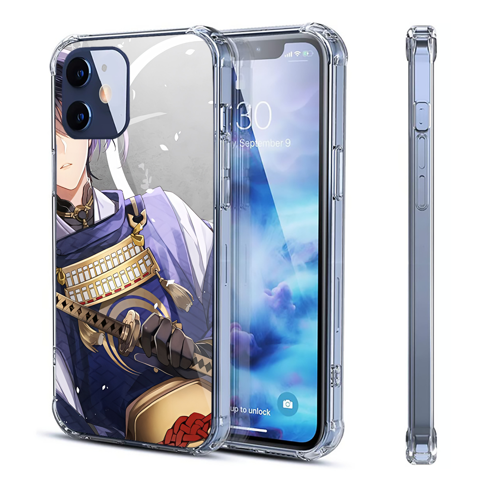 （画像用） 刀剣乱舞 Touken Ranbu 【iPhone 12シリーズ対応】透明スマホケース（クリアソフトケース）